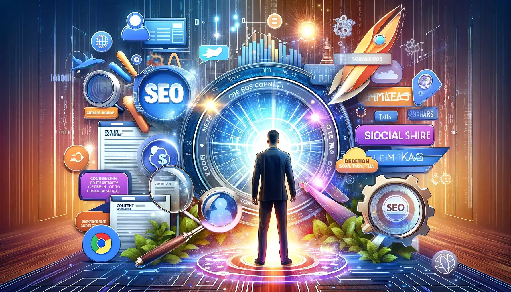 Equipo de marketing inmerso en la investigación de las últimas novedades SEO, trabajando juntos para mantenerse a la vanguardia en la era digital.